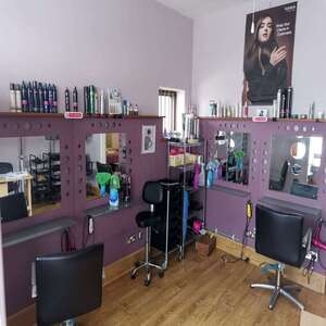 established salon hair long village description